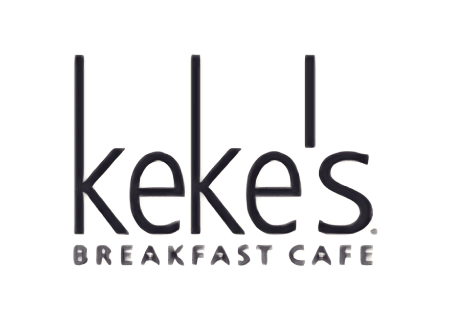 A black and white photo of kekes breakfast cafe